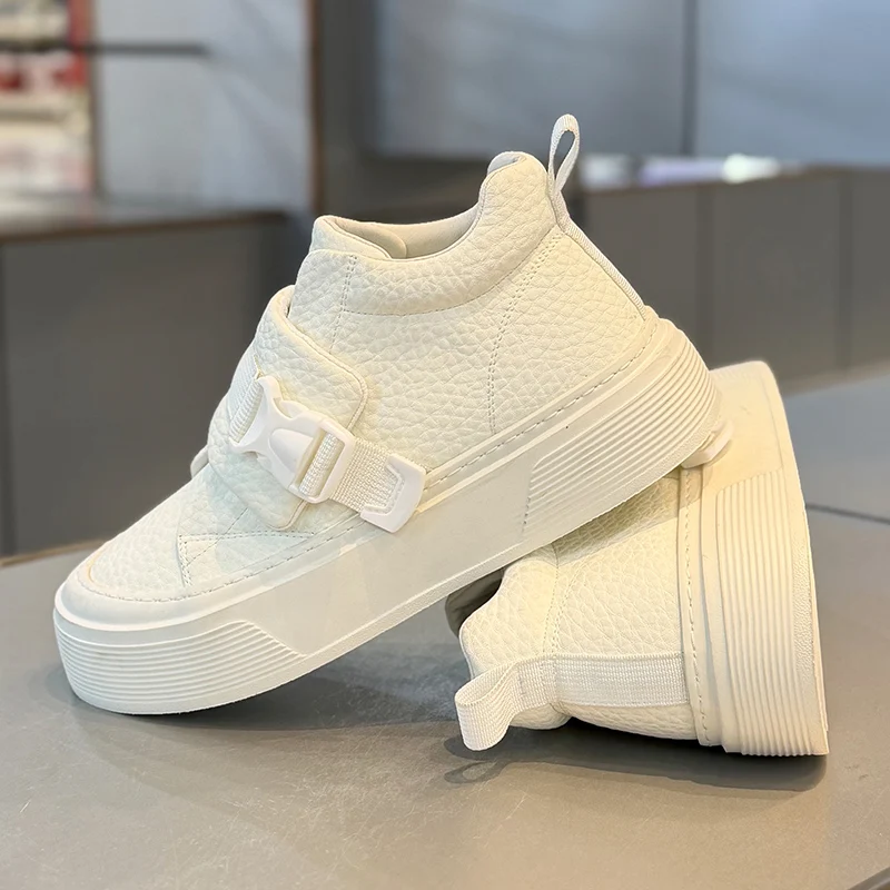 Designer Herren Freizeitschuhe Mode Atmungsaktive Sportschuhe High Top Anti Slip Board Schuhe Bequeme Plattform Walking Sneakers – Detail 12