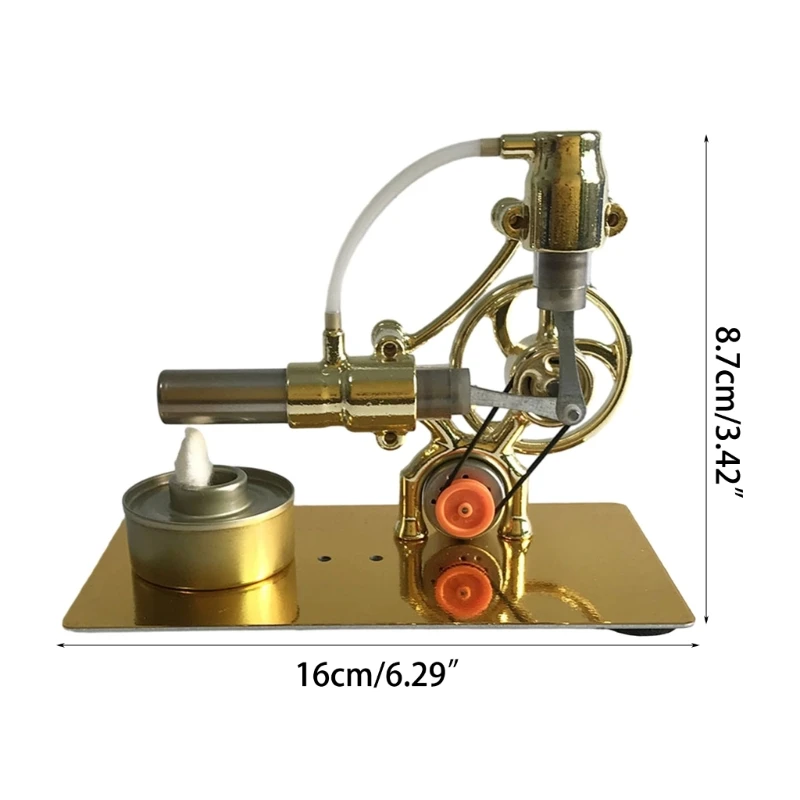 Physics Experiment Model Educational Metal Toy Stirling Engine for Learning Dropship