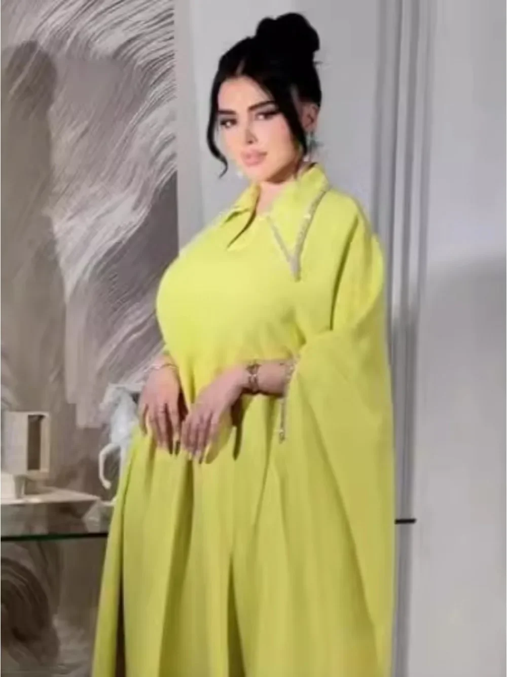 عباية إسلامية للعيد للنساء فساتين الحفلات الماس جل...