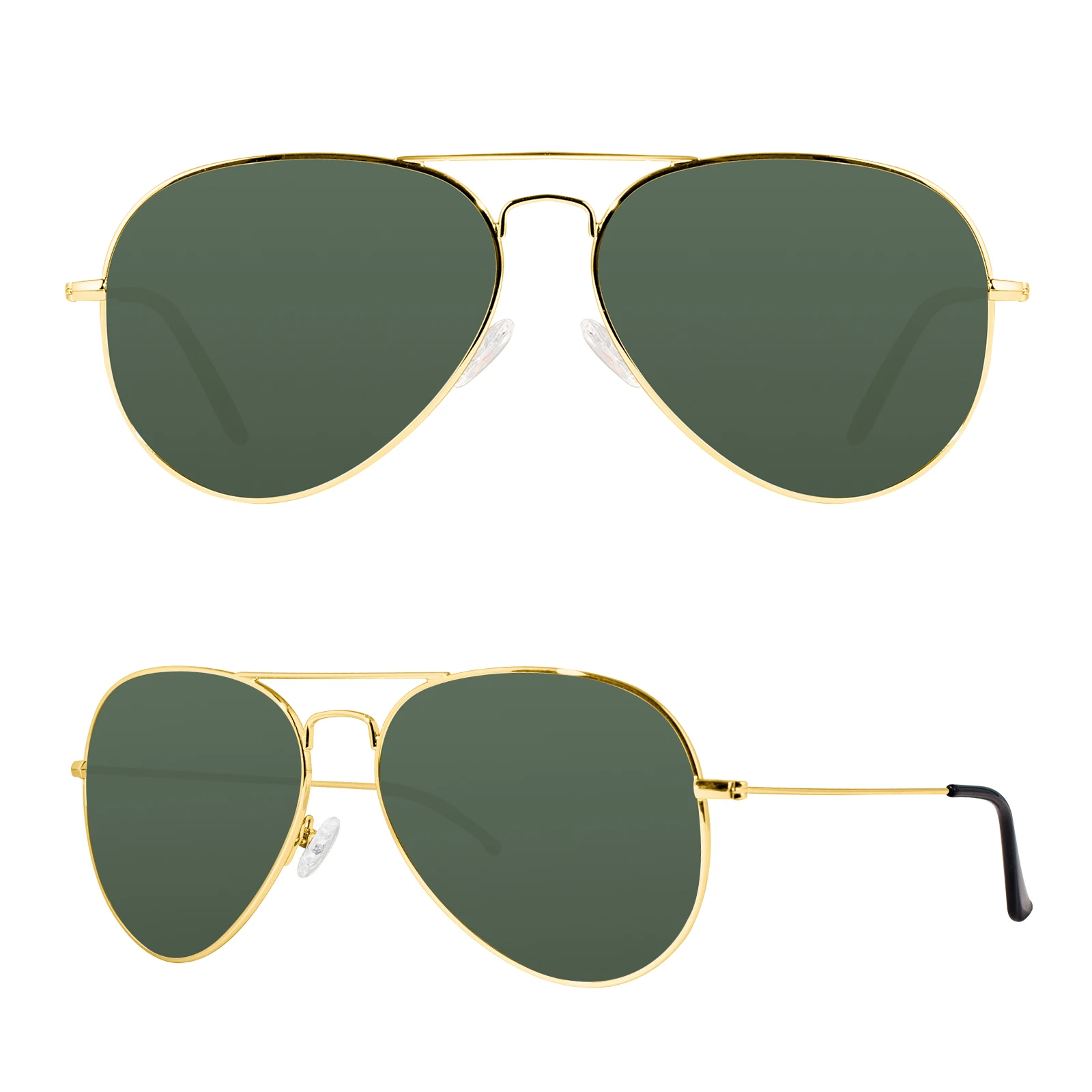 MAXJULIClassicAviatorPolarizedSunglassesforBigHeadsWomenMen