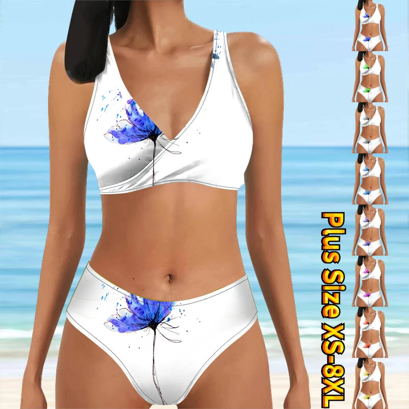

Women's Sexy Swimwear Swimwear Two Piece Swimwear Women's Swimwear New Print Bikini 2023 New Summer Fashion Women's Beach Bikini