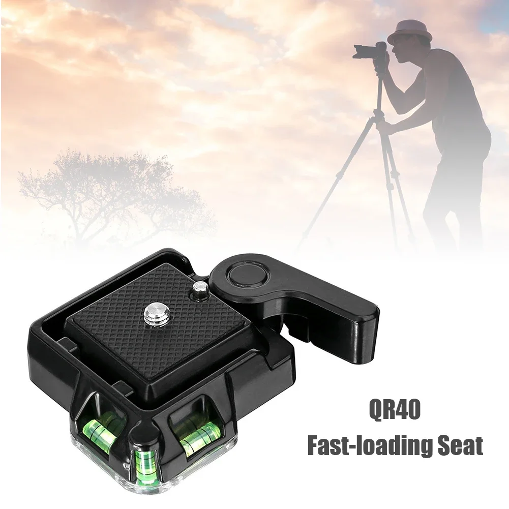 QR40 Camera Aluminum Alloy Quick Release Plate Holder for DSLR Tripod Ball Head Easy and Fast to Use 1/4 Camera Screw camera tripod plate camera mount plate camera base plate
