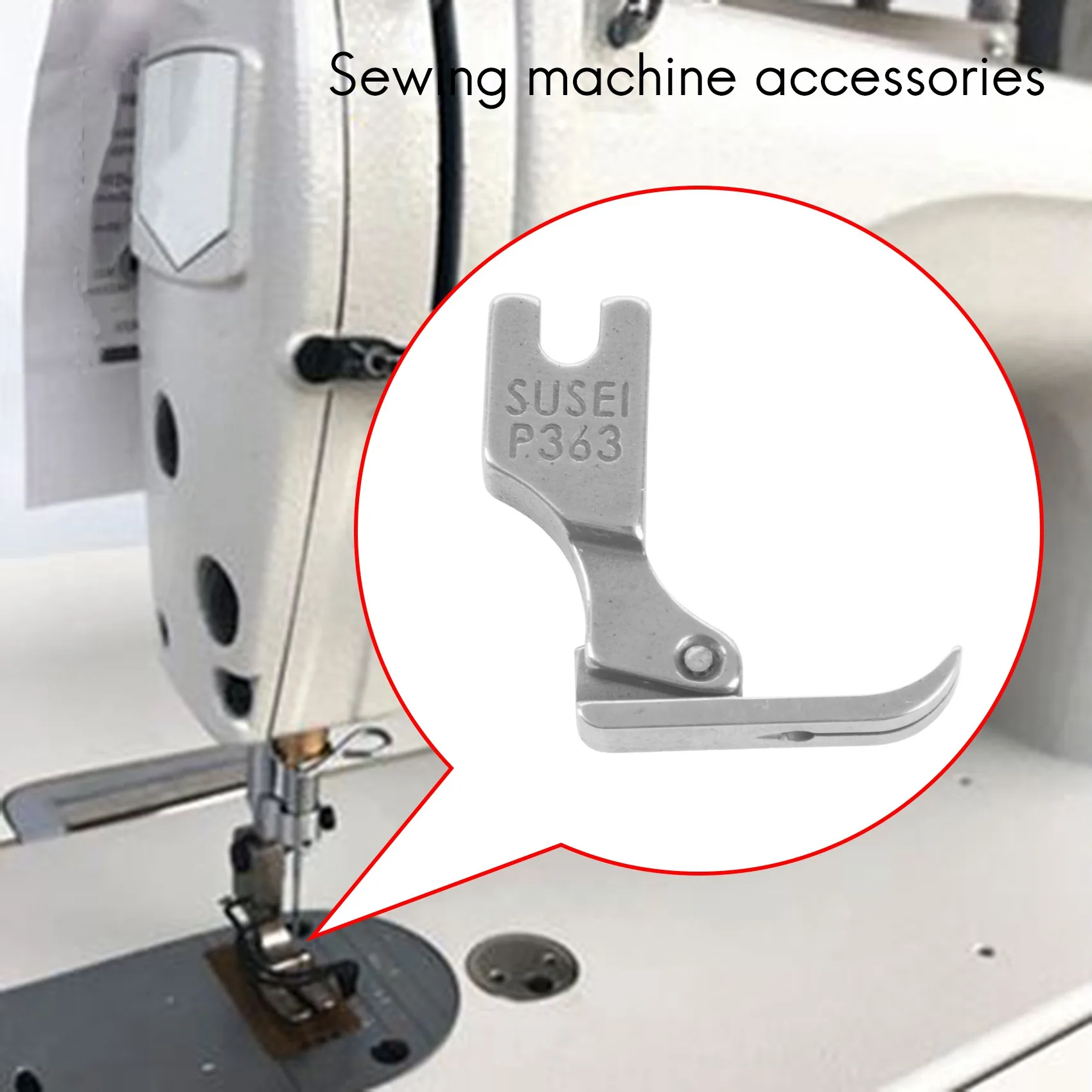 Simple steel Sewing Machine Presser Foot Narrow Zipper Presser Foot for Industry Sewing Machine Attachment Part Supplies