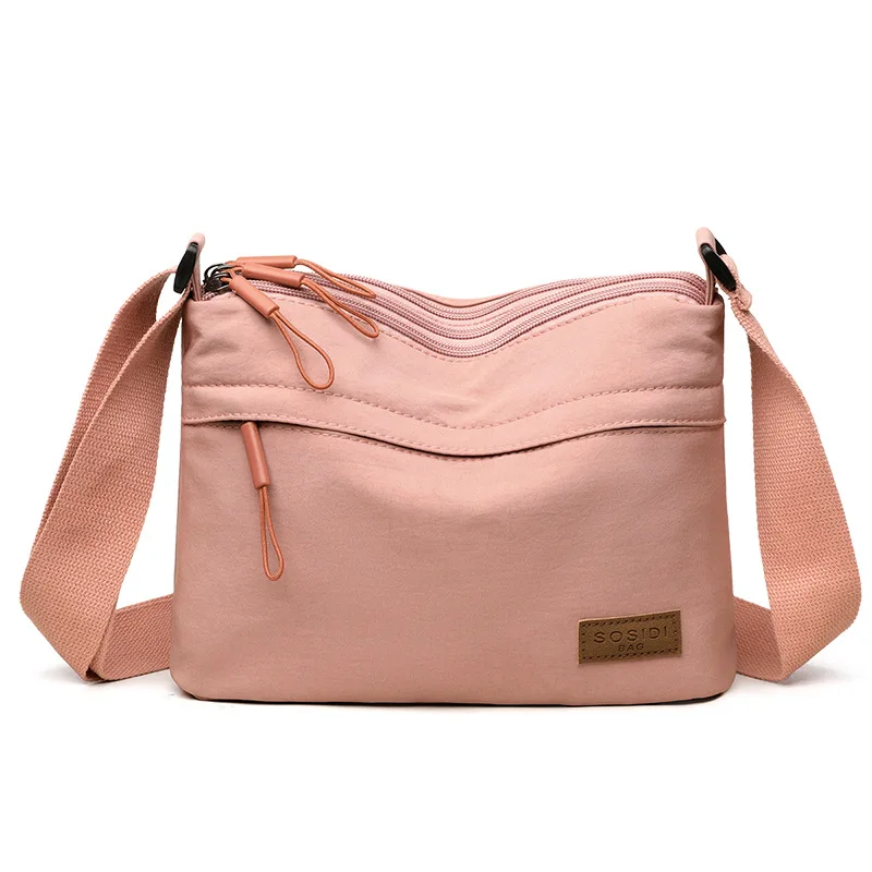 ตัวเลือกสินค้า กระเป๋าผ้าใบ Crossbody ความจุสูง หลายฟังก์ชัน ผู้หญิง