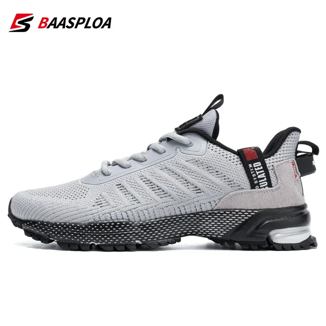 أحذية ركض رجالية Baasploa 2022 أحذية رياضية للرجال أحذية رياضية بنسيج شبكي يسمح بالتهوية أحذية رياضية للمشي في الهواء الطلق للرجال بمقاسات كبيرة من 41 إلى 50 3