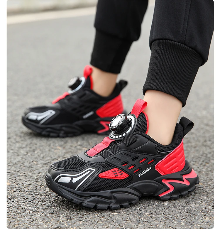 Children Athletic Sneakers Summer Breathable Lightweight Outdoor Running Shoes Non-slip Tennis for Boys Kids Sports Size 28-39