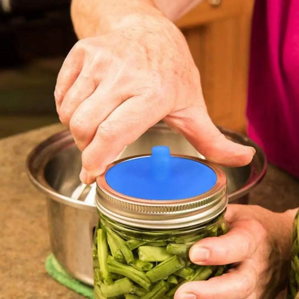 

Fermentation Cover Safe Sealing Cap Eco-friendly Easy to Use Useful Silicone Pickle Jar Sealing Caps