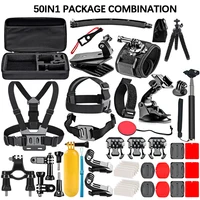 Action Camera Accessories Kit for GoPro Hero 13 12 11 10 9 8 7 6 5 4 Session 3 Black Max Insta360 Yi 4K DJI AKASO Campark SJCAM 1