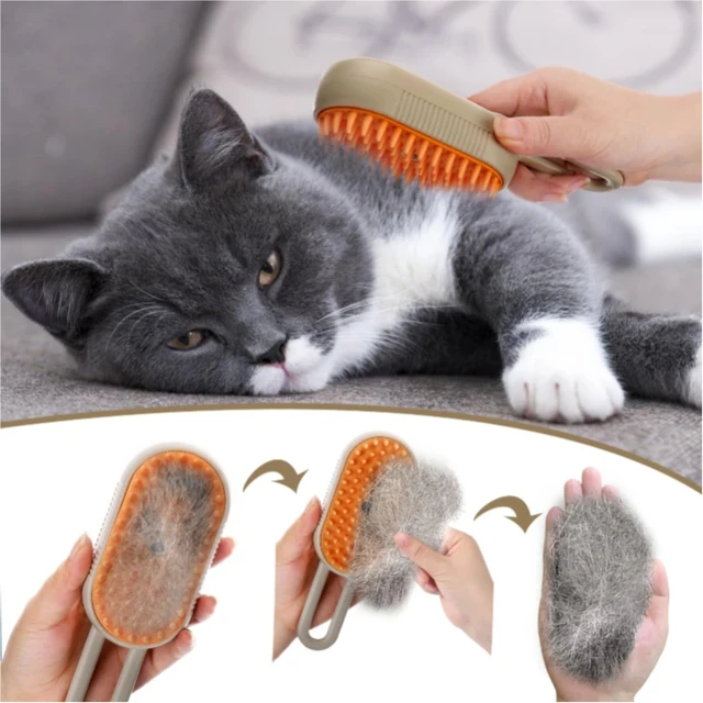3-in-1 Steam Cat Grooming Brush 3