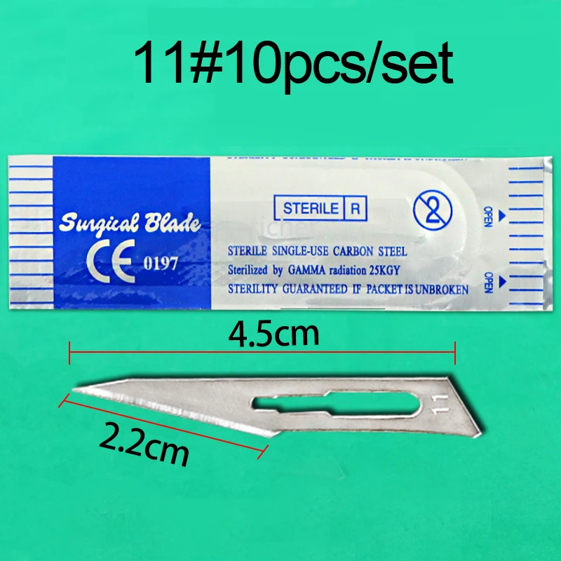 100Pcs/box Dental Surgical Scalpel Sterilized Blades Scalpel Blades for Dental Medical Medical Surgical