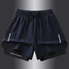 【 S-5XL 】 NASA GISS Sports Three Piece Pants Summer Popular Anti glare Double layered Sports Shorts for Men and Women Couples Ru 3