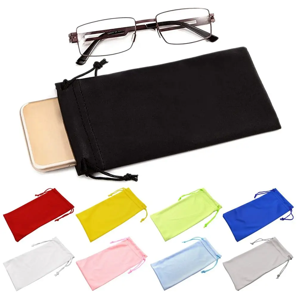 Sunglasses Bag Drawstring Microfiber Glasses Case Unisex