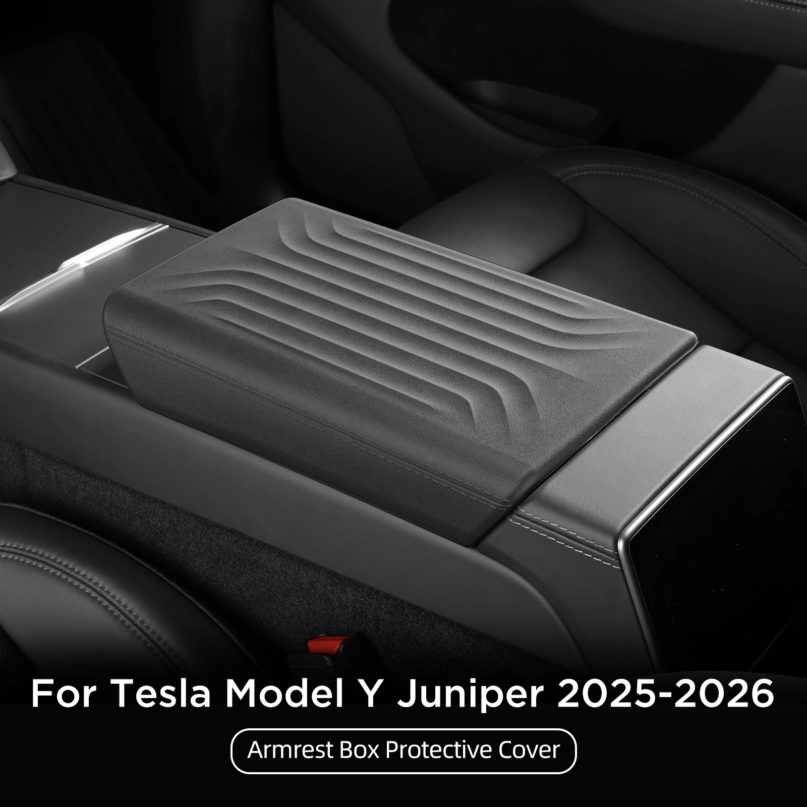 YZ Für Tesla Model Y Juniper 3 Highland Mittelarmlehnenabdeckung Schutz Soft Pad Case TPE Auto Interieur 2026 Zubehör – Detail 10
