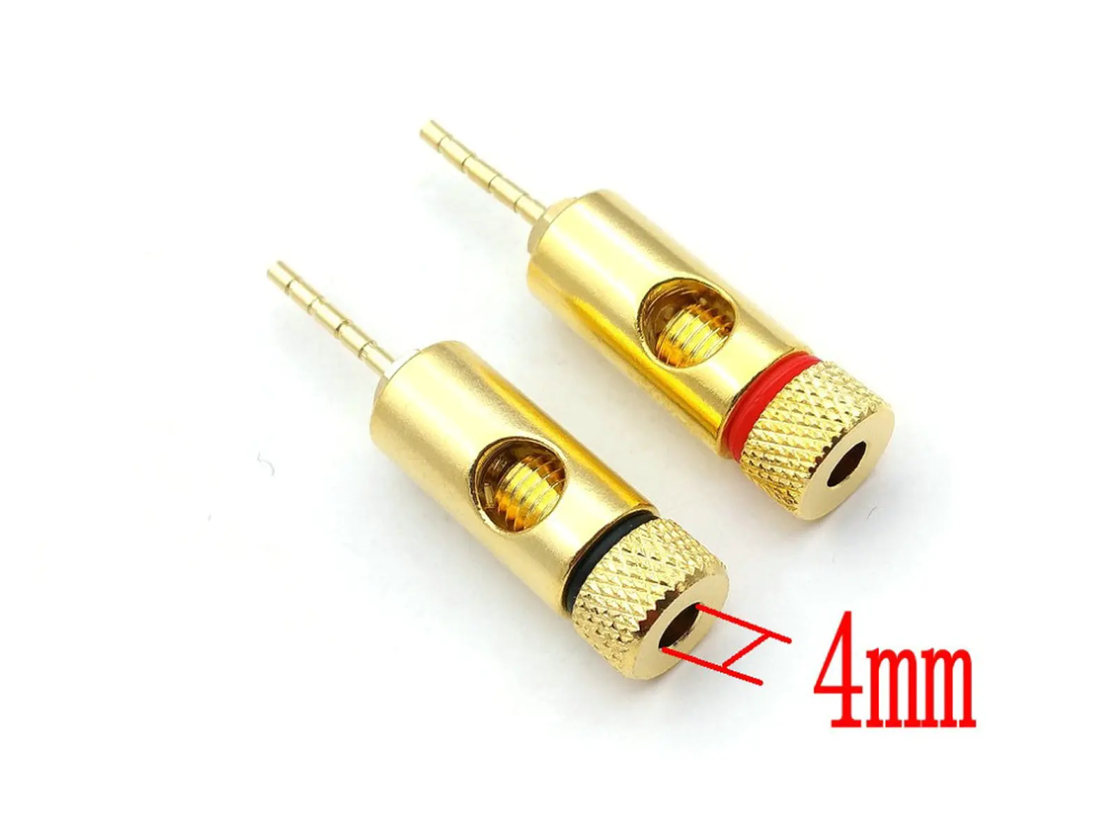 2pcs-copper-speaker-wire-pin-for-4mm-banana-plugs-spade-bnanana-to-pin-adapter