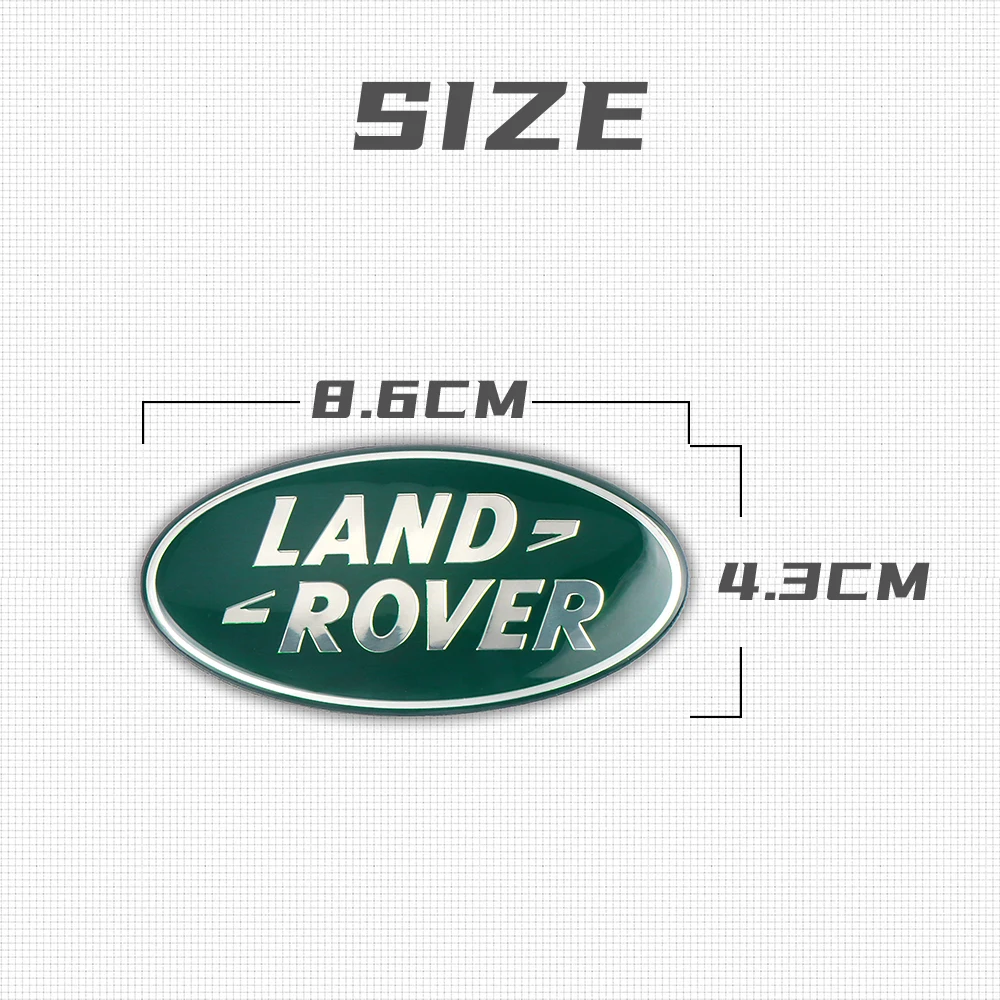 Car Front Grille Emblem Sticker 3D Aluminium Decoration Badge Land Rover Range Rover SVR Sport Velar L322 Discovery 2 3 car grill sticker,car emblem sticker