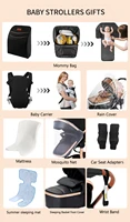 Poussette de bébé de luxe 3 en 1, voiture pour landau, poussette légère pour nouveau-nés, landau, siège auto pour bébé, buggy 6