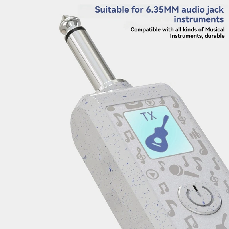 SCLS 2.4G Wireless Instrument Pickup Rechargeable Transmitter Receiver For 6.35Mm Audio Interface Electric Instruments