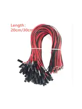 20pcs/lot 2Pin Dupont Cable 2 Pin Female Jumper Connector Wire 2P 10cm/20cm/30cm Length For 3D Printer