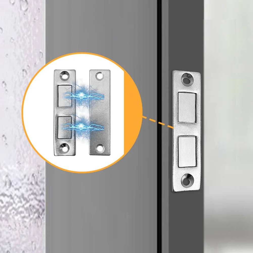 Magnetic Door Catch Latch 2PCS for Cabinet Furniture Wardrobe Cupboard magnetic cabinet catches door closer door catches magnetic cabinet latches cabinet door latch door stops cabinet door stop cabinet door buffer closet door rebounder