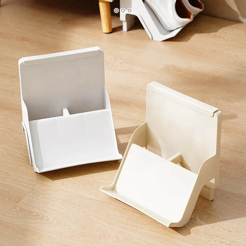 Sleek Small Shoe Rack Organizer Plastic Slot Space Saving Ultra Thin Shoe  Cabinets Modern Minimalist Zapateros Home Furniture