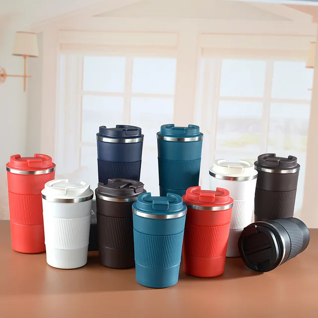 510ML Stainless Steel Coffee Cup Thermos Mug Travel Water Bottle Leak-Proof Car Vacuum Flask Keeps Cold and Heat Thermal Mug 4