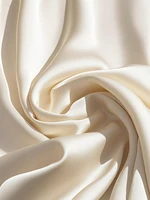 Elegant European and American style satin jumpsuit with pile collar and wide legs for women - Image 3