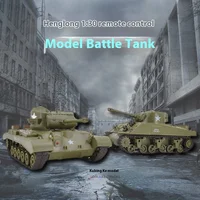 Henglong Delin Remote-Controlled Tank American Sherman Pershing Wireless Tank Model Toy Children'S Toy Holiday Birthday Gift 1