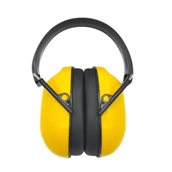 Professional Noise - Reducing Head - Mounted Earmuffs for Industrial Protection (Yellow)