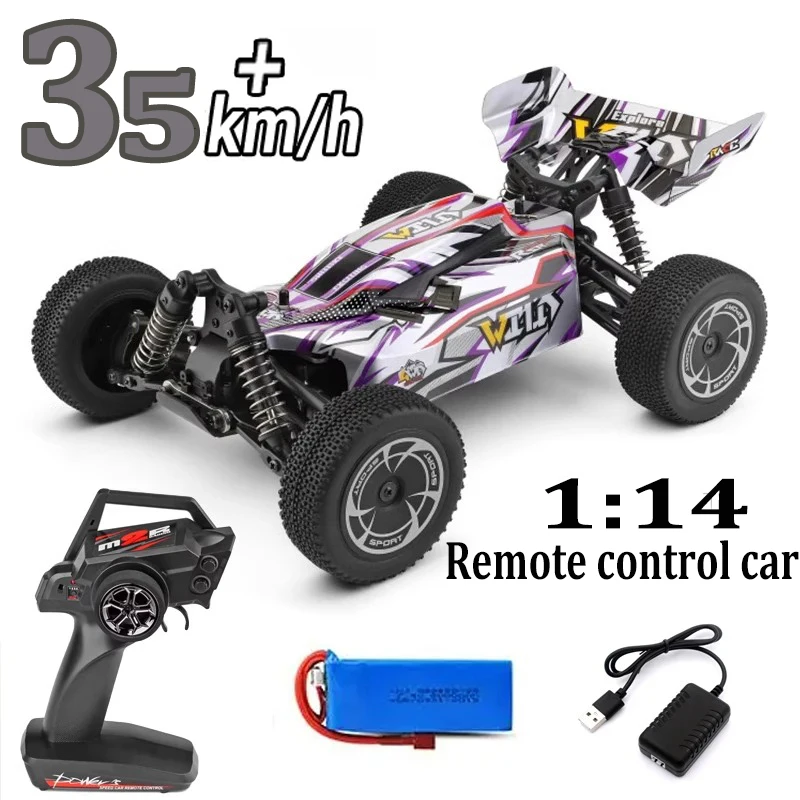 Voiture RC 4x4 2.4GHz - 80km/h, Batterie 7.4V, 2 Batteries