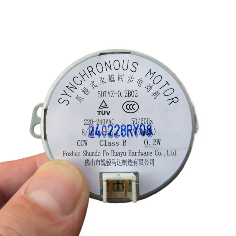 1PCS for heater claw pole permanent magnet synchronous motor 50TYZ-0.2B02 220V-240VAC 8/10 r/min parts