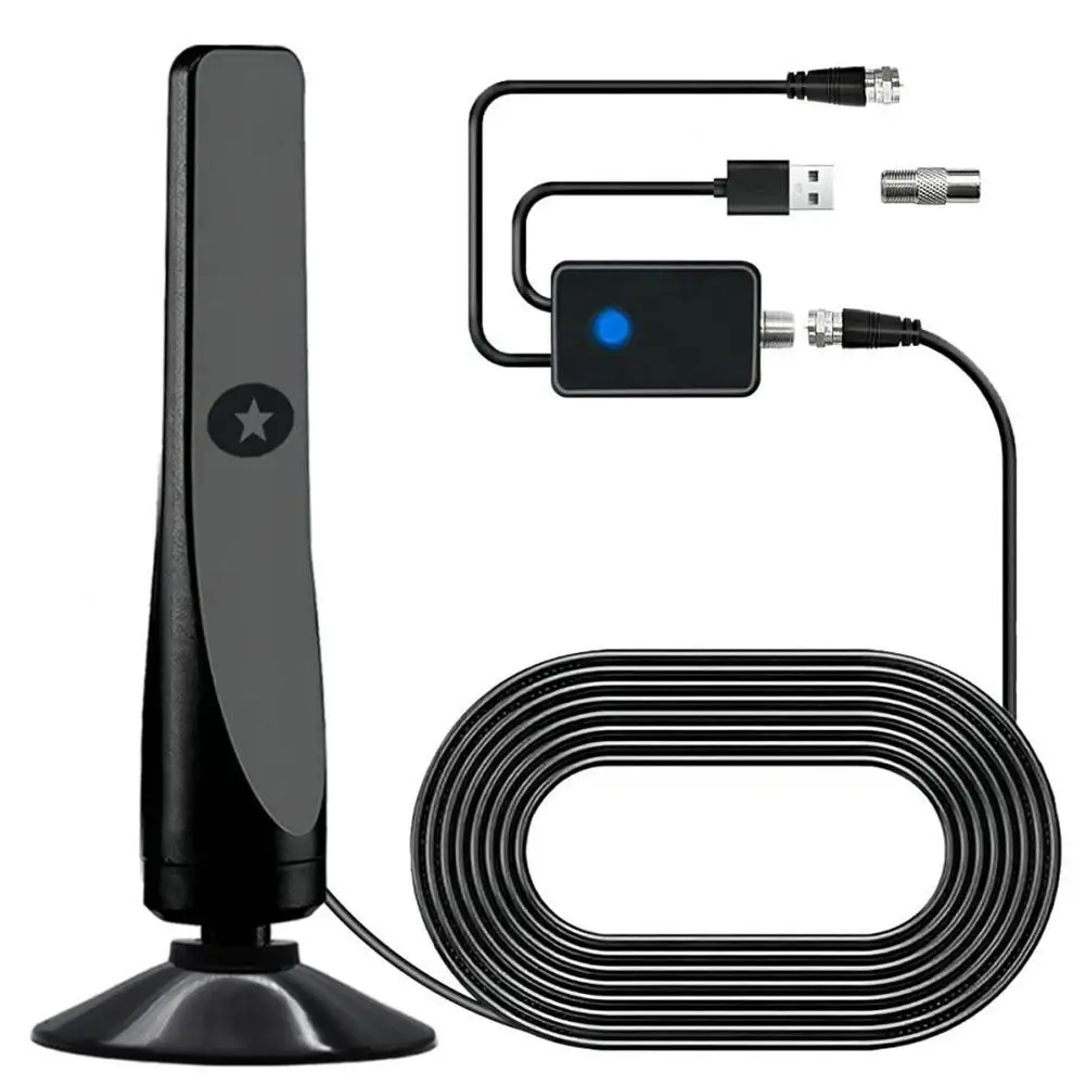 4K/1080P HD Digital TV Antenna With Signal Amplifier Indoor Outdoor Antenna For Wide Range Hdtv Reception Home TV Aerial