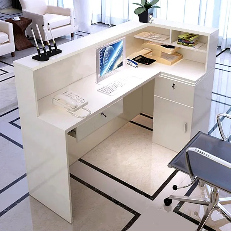 Beauty Salon Desk Table Aesthetics Counter Outdoor Simple Modern Corner Small Cash Store Business Display Clothing Furniture