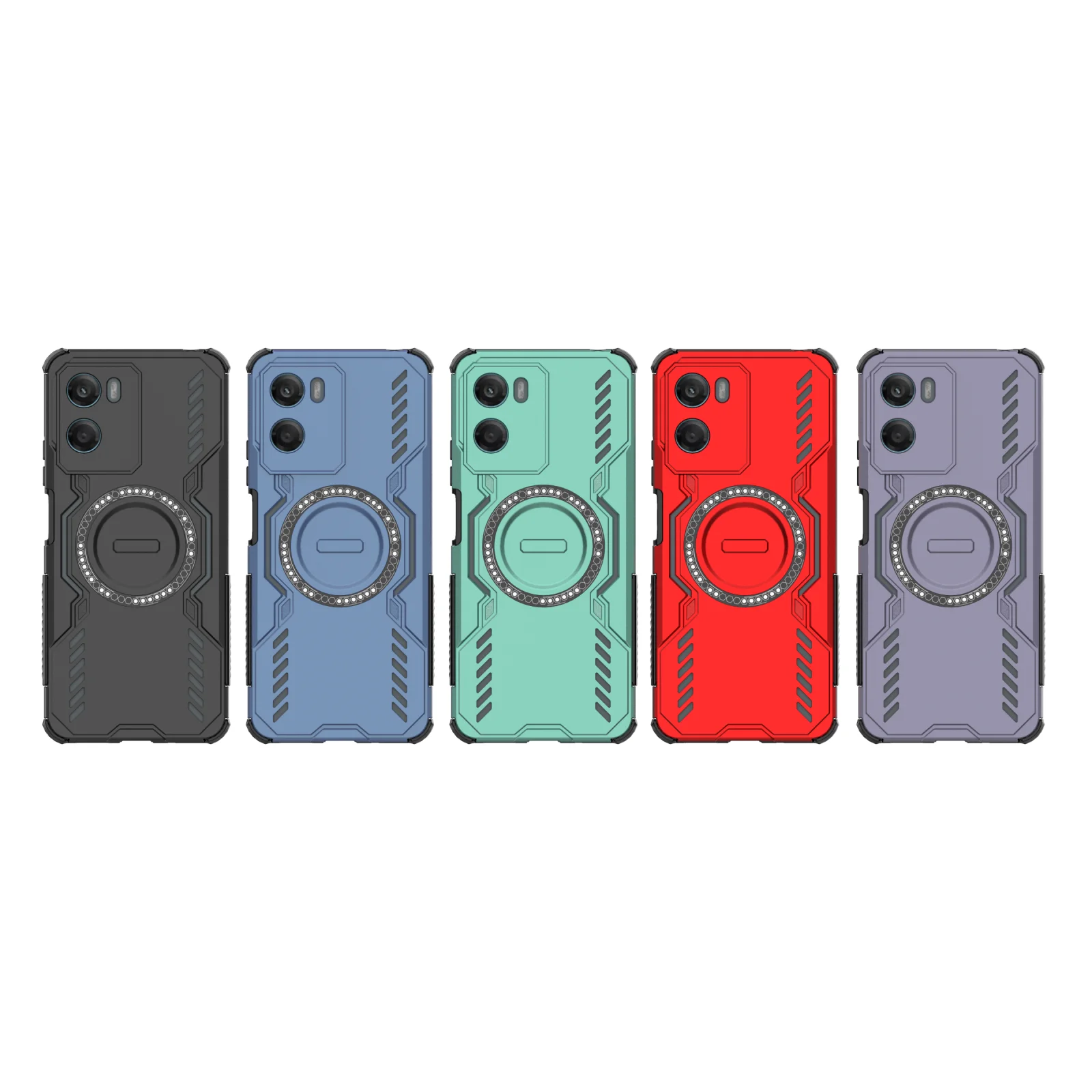 Magnetic Heat Dissipation Armor Phone Case with Shockproof Protection