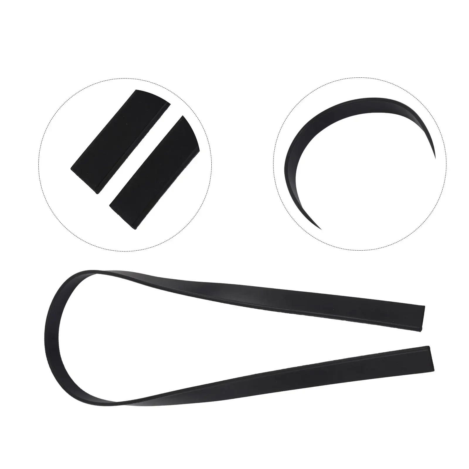 

Cleaning Tool Part Durable High Quality Multipurpose Squeegee Rubber 105x2x0.4cm Black/Blue Clean Rubber 1 Pcs