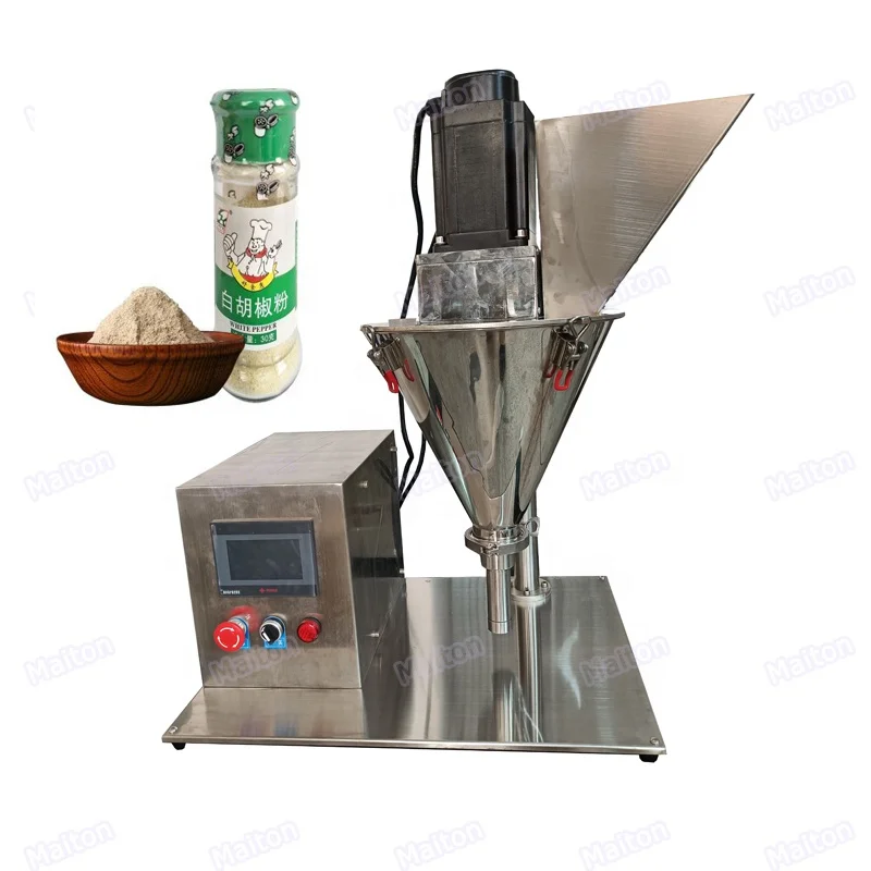 

Cheap price desktop semi automatic acrylic plastic spice jars powder filling machine auger filler