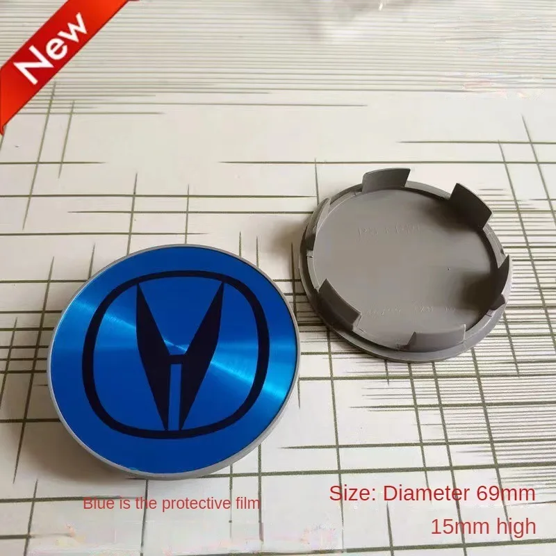 Wheel Center Caps 4pcs 58mm/69mm Wheel Center Cap Car Hub Cover Badge Emblem For Honda Civic City Accord CRV Hrv Jazz Odyssey Spirior CBR HRV