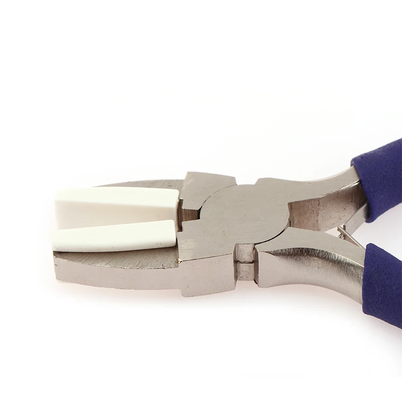 Nylon Jaw Pliers Carbon Steel Craft Plat Nose Pliers DIY Tools For Beading Looping Shaping Wire Jewelry Making Tools