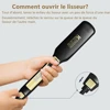 KIPOZI Professional Titanium Flat Iron Hair Straightener with Digital LCD Display Dual Voltage Instant Heating Curling Iron 3