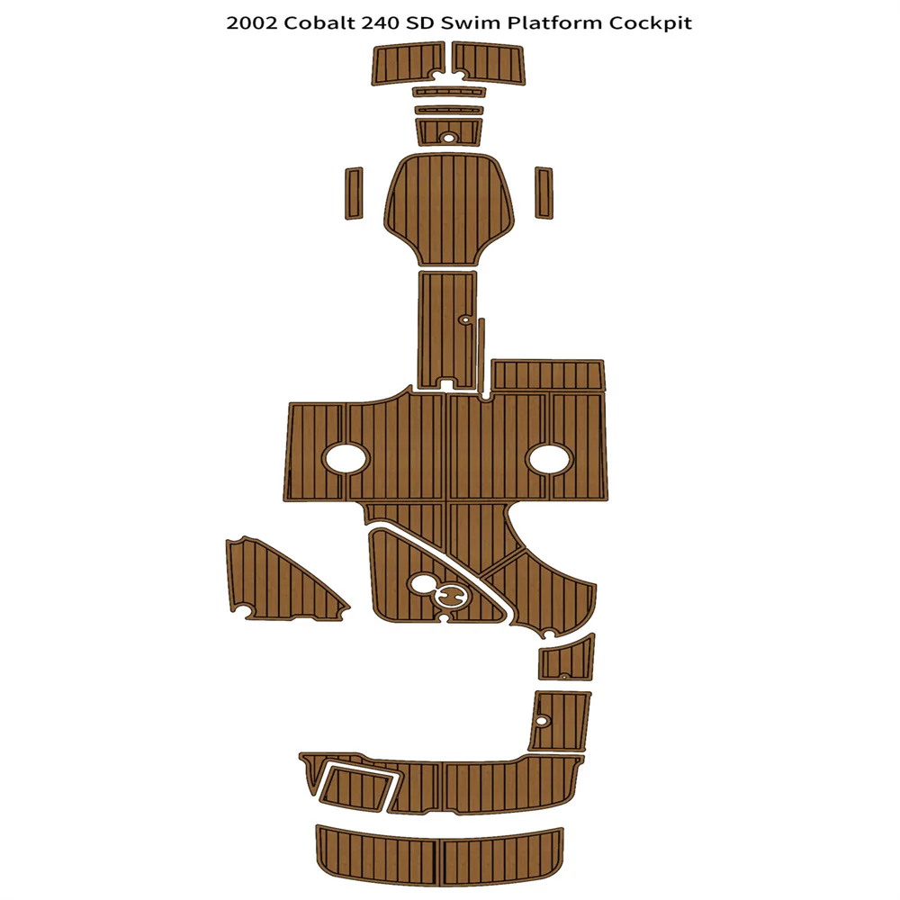 

2002 Cobalt 240 SD Swim Platform Cockpit Pad Boat EVA Foam Teak Deck Floor Mat SeaDek MarineMat Gatorstep Style Self Adhesive