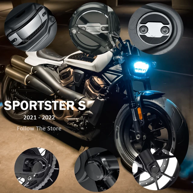 Kit de support de plaque d'immatriculation pour Harley Sportster S, queue  de moto, feu de stop LED, clignotant, Kit d'élimination des ailes -  AliExpress