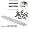 18" Chainsaw Guide Bar + Chain 0.325" .058" Guage 72DL For Chinese Chainsaw 4500 5200 5800 Tarus For 62CC 58CC 52CC 2