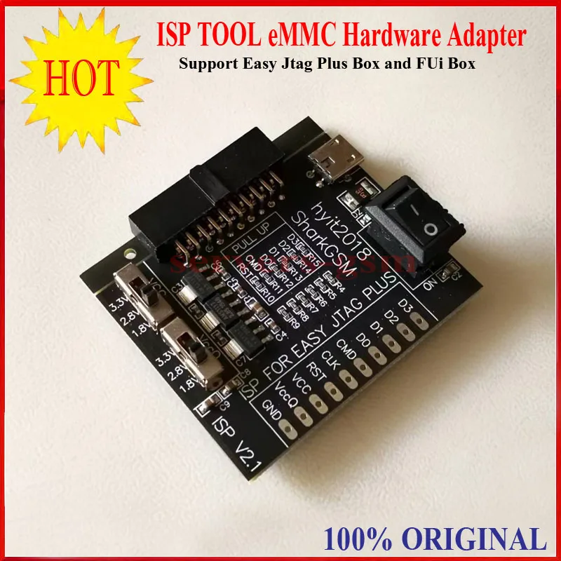 새로운 EASYJTAG EMMC 2 in 1 ISP 어댑터 도구, Z3X-Easy Jtag Plus 및 FUI Box 지원