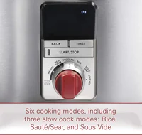 Programmable 6-in-1 Multi Cooker with Temperature Probe, 7 qrt, Slow Cook, Rice, Sauté, Sear, Sous Vide, Stainless 2