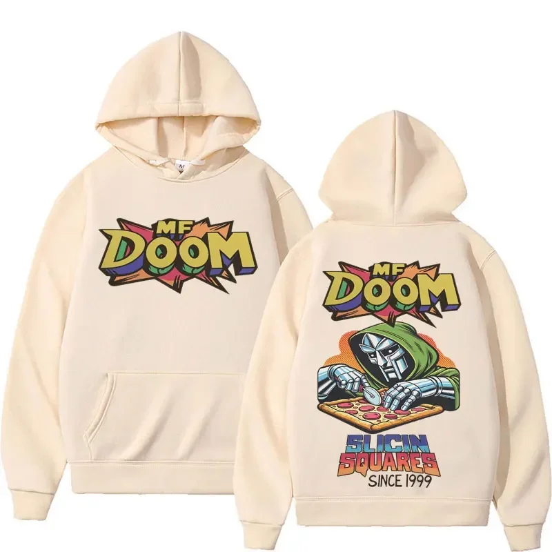 Felpe con Cappuccio MF Doom Hip Hop Vintage Felpe con Cappuccio Casual