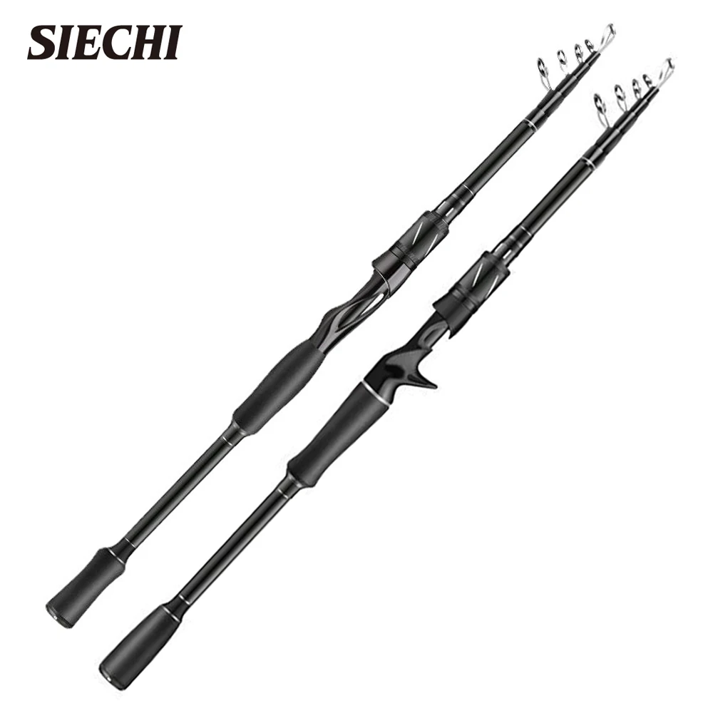 

SIECHI Fishing Rod 1.8M 2.1M 2.4M 2.7M Spinning/Casting Rod Power M Carbon Rod 6/7 Sections Travel Fishing Pole Fishing Tackle