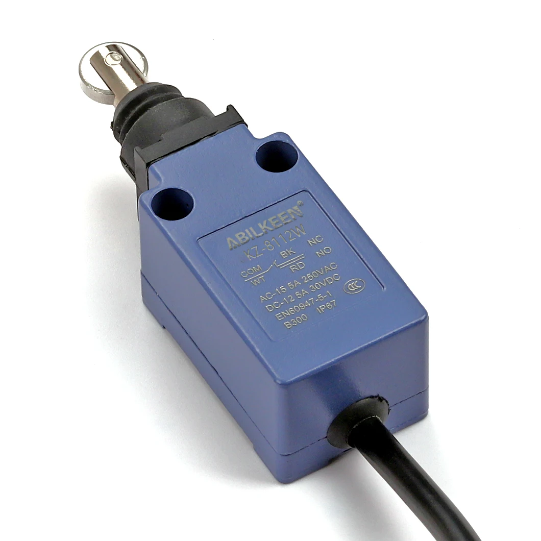ABILKEEN Short Stroke Push Plunger with Roller Type Limit Travel Switch High Sensitive Industrial Limiting Travel Switch