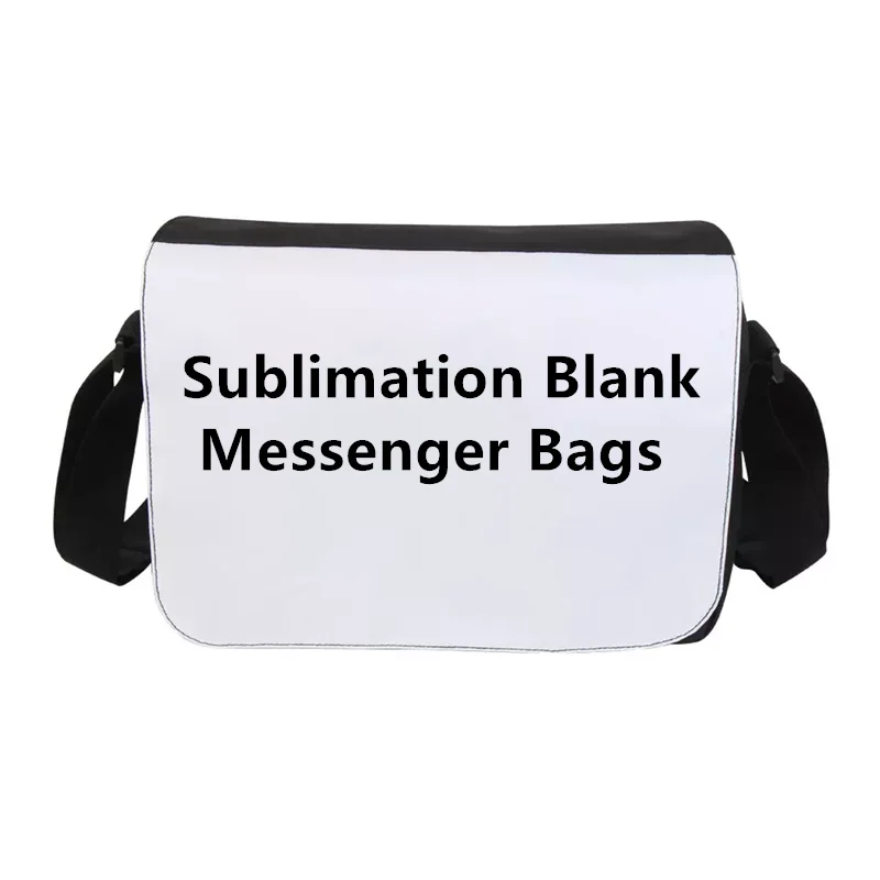 

Sublimation Blank Crossbody Bag Sport Travel Girls Boys School Bags Backpack Canvas with White Polyester for Custom Logo