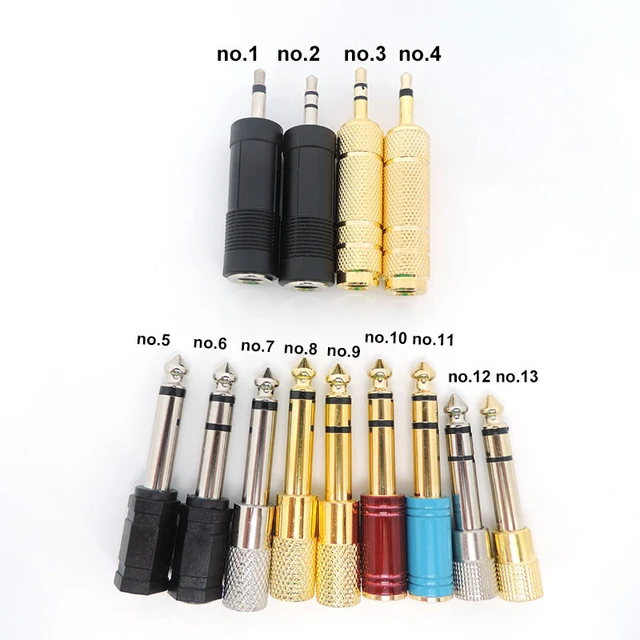 1x 2/3pole 6.5mm 6.35mm Male Female Jack Plug to 3.5mm Male Female Audio  Mono Stereo Connector for Headphone Amplifier h - AliExpress