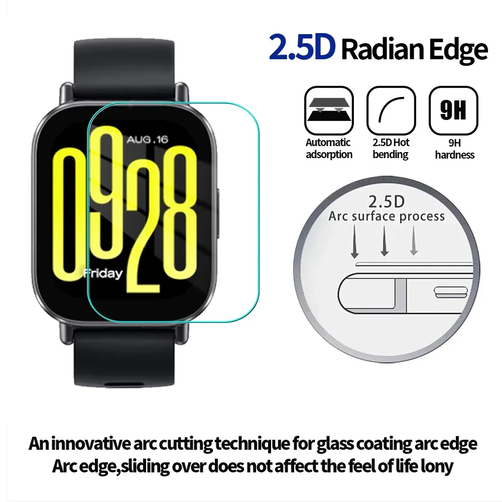 Tempered Glass For Redmi Watch 5 Lite Smartwatch Screen Protector Anti-scratch Protective Film For Redmi Watch5 Active HD Cover