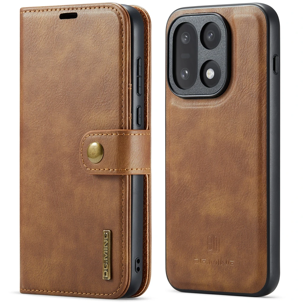 Premium Magnetic Leather Flip Cover with Stand and Card Holder - Anti-Fall Protection